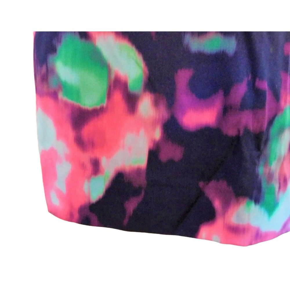Kate Spade Barry Skirt 12 Multi Color Watercolor Abstract Pencil Straight Lined - Picture 5 of 6